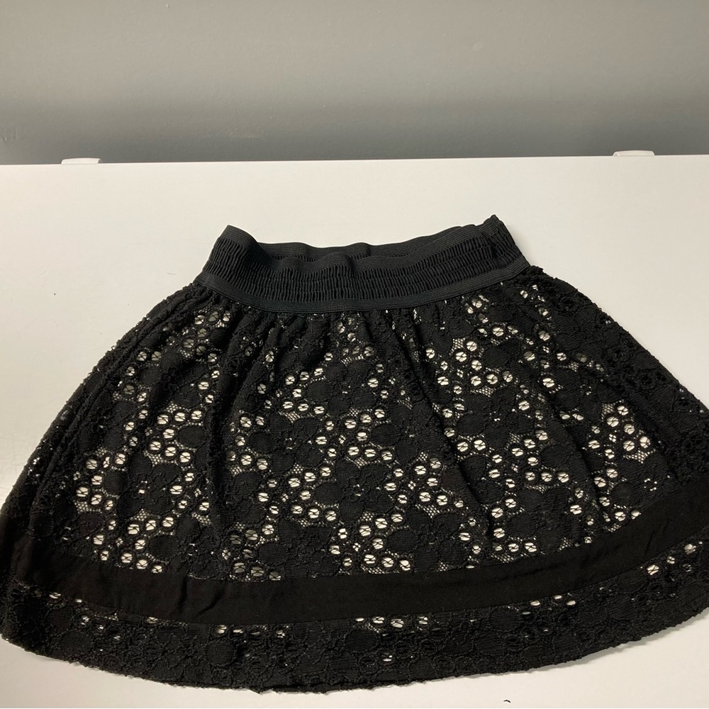 Joe benbasset black lace mini skirt size medium